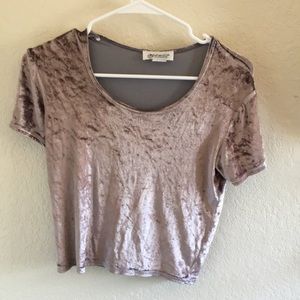 Purple Velvet Top